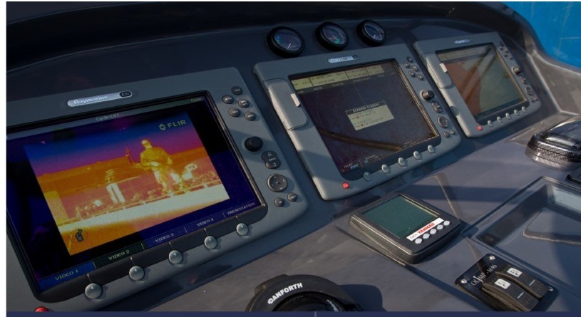 Bridge controls and thermal-camera display