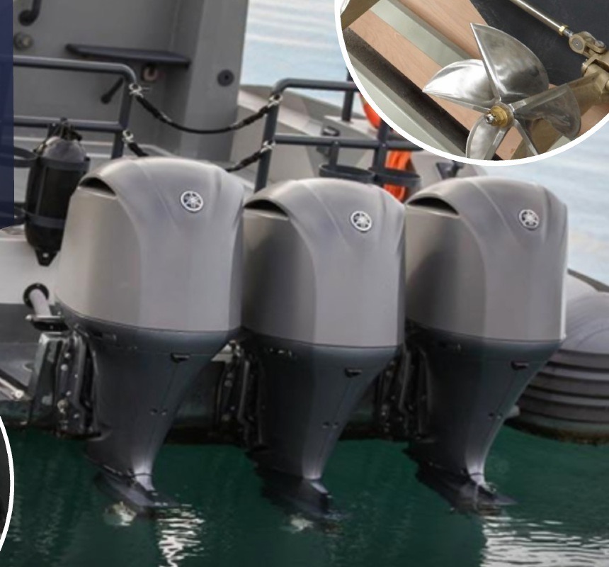 Outboard propulsion installation